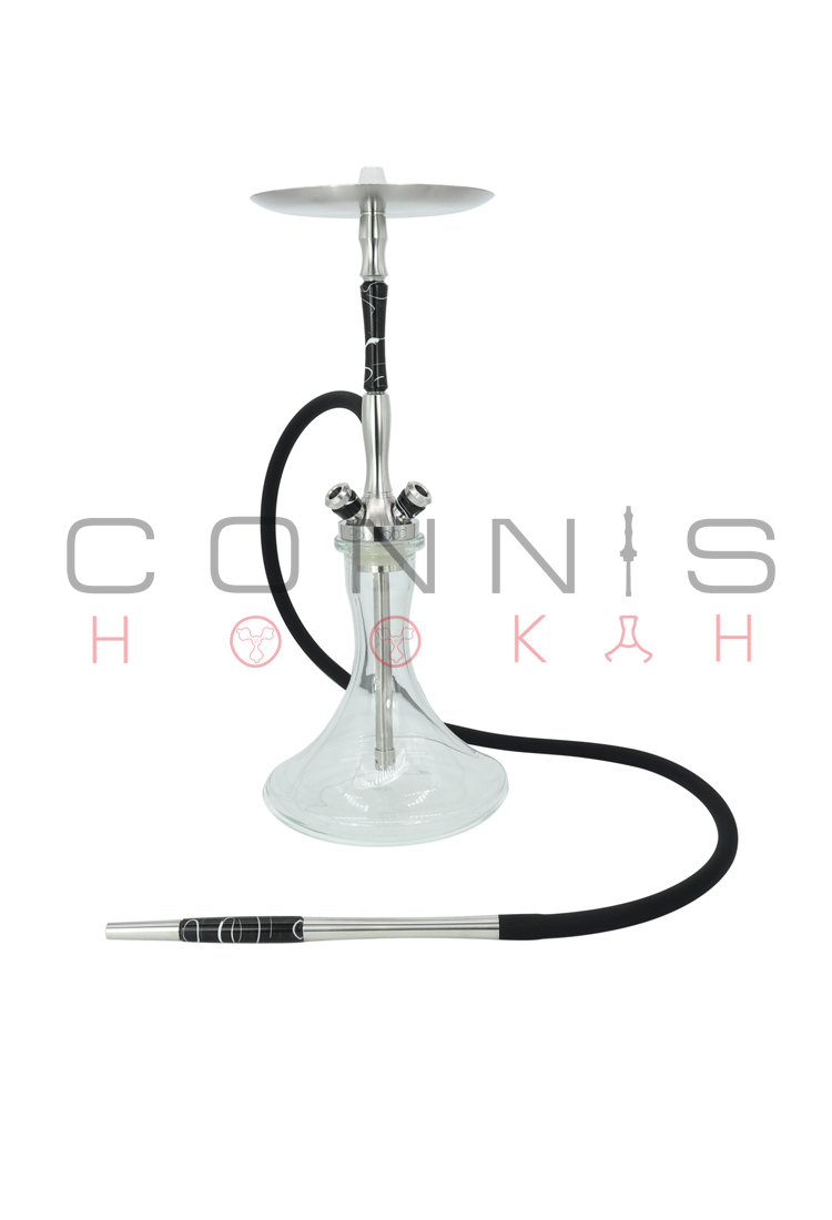 Union Fibonacci Hookah - Acrylic Black (Optional Extras Multiple Choice Available)