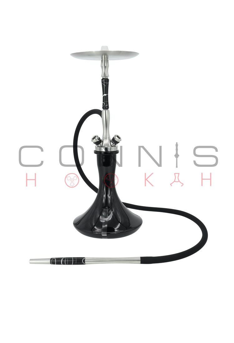 Union Fibonacci Hookah - Acrylic Black (Optional Extras Multiple Choice Available)