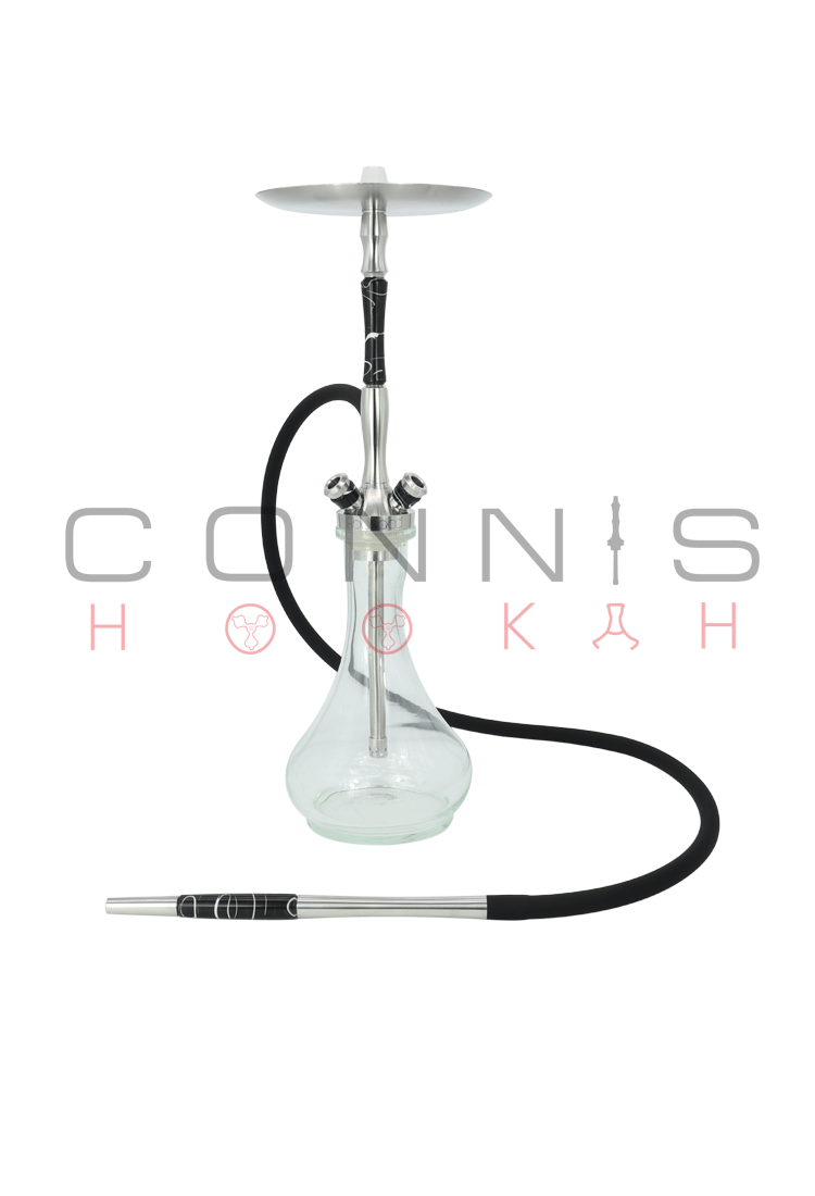 Union Fibonacci Hookah - Acrylic Black (Optional Extras Multiple Choice Available)