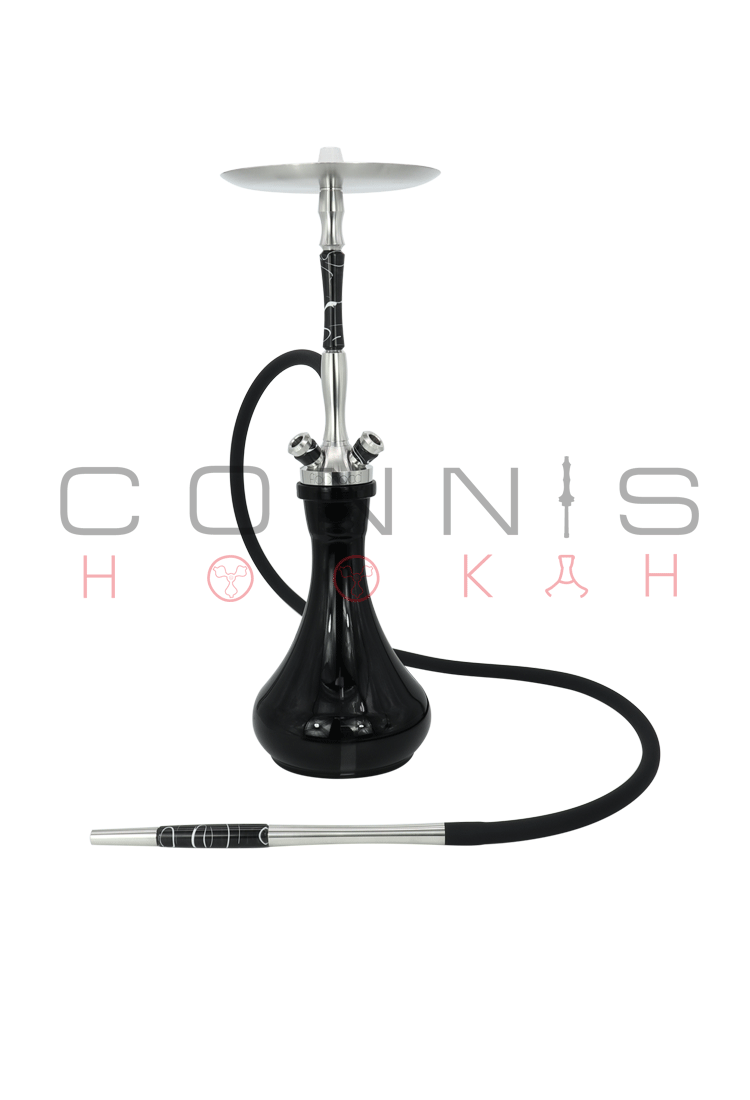 Union Fibonacci Hookah - Acrylic Black (Optional Extras Multiple Choice Available)