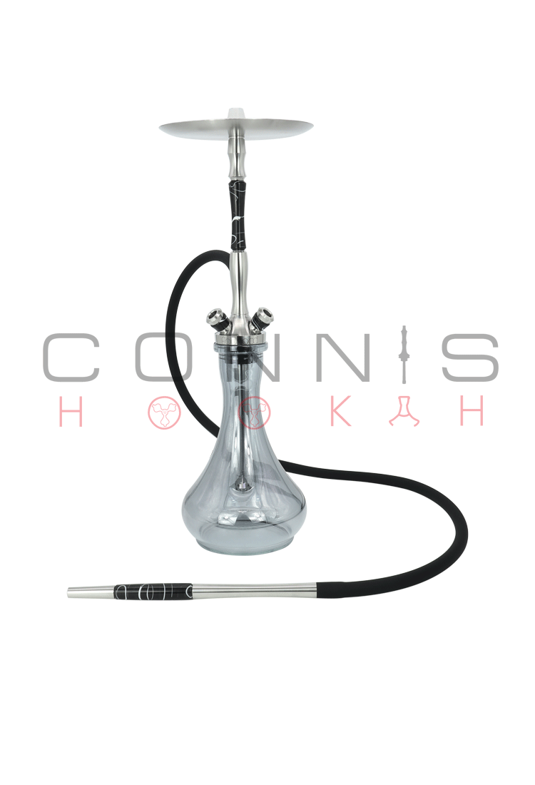 Union Fibonacci Hookah - Acrylic Black (Optional Extras Multiple Choice Available)