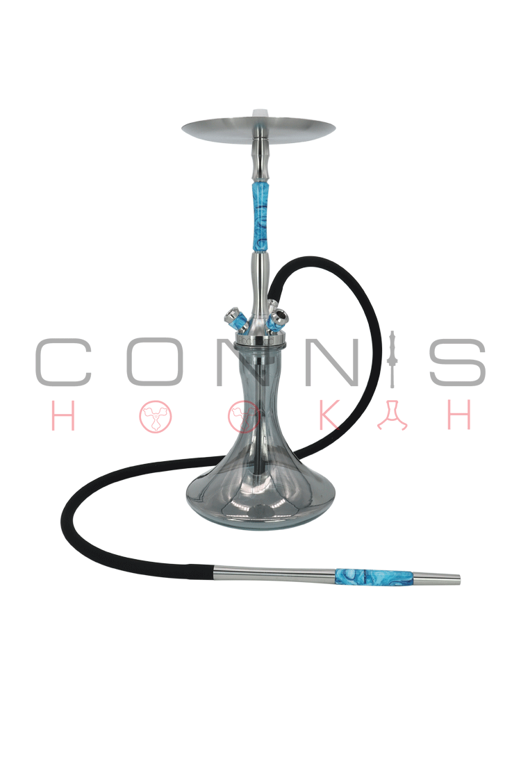 Union Fibonacci Hookah - Acrylic Blue (Optional Extras Multiple Choice Available)