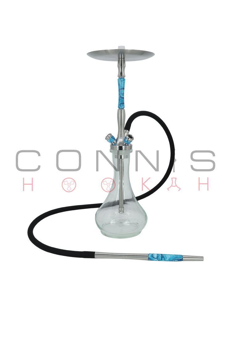 Union Fibonacci Hookah - Acrylic Blue (Optional Extras Multiple Choice Available)