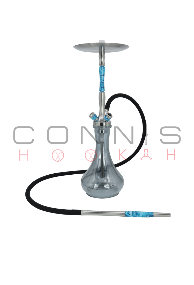 Union Fibonacci Hookah - Acrylic Blue (Optional Extras Multiple Choice Available)