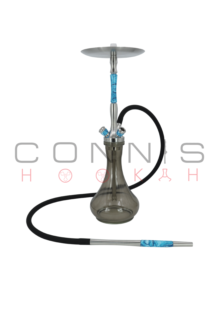 Union Fibonacci Hookah - Acrylic Blue (Optional Extras Multiple Choice Available)