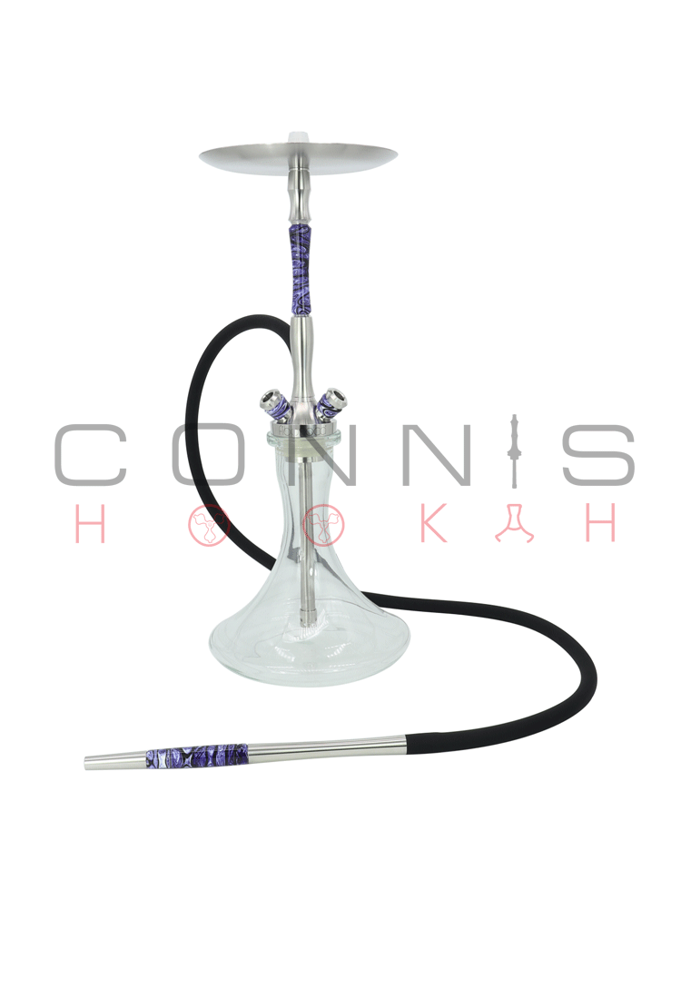 Union Fibonacci Hookah - Acrylic Purple (Optional Extras Multiple Choice Available)