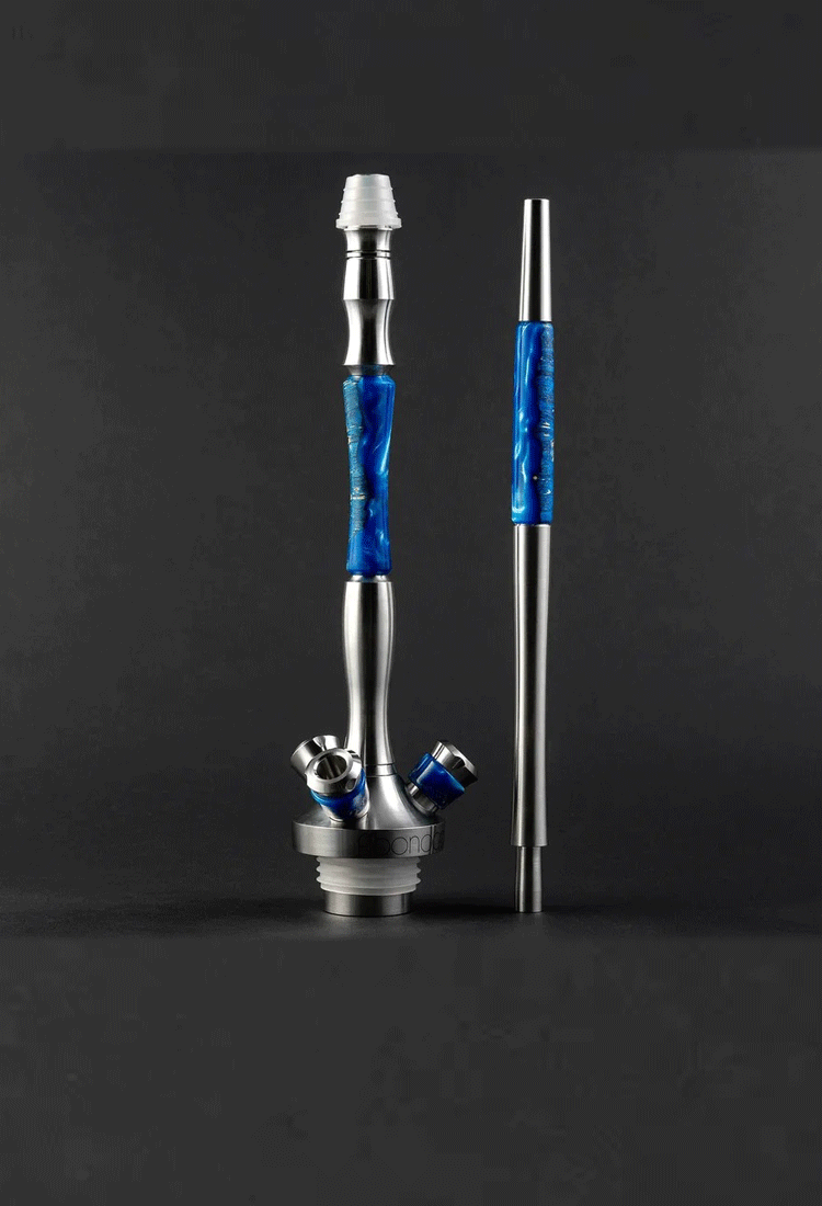 Union Fibonacci Hookah - Hybrid Blue (Optional Extras Multiple Choice Available)