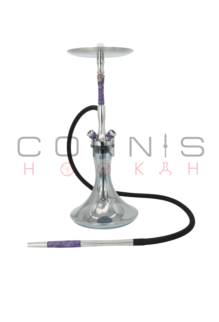 Union Fibonacci Hookah - Stabilized Wood Purple (Optional Extras Multiple Choice Available)