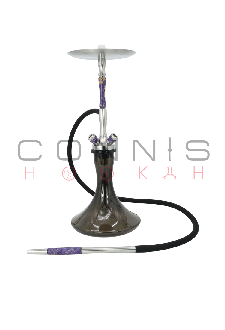 Union Fibonacci Hookah - Stabilized Wood Purple (Optional Extras Multiple Choice Available)