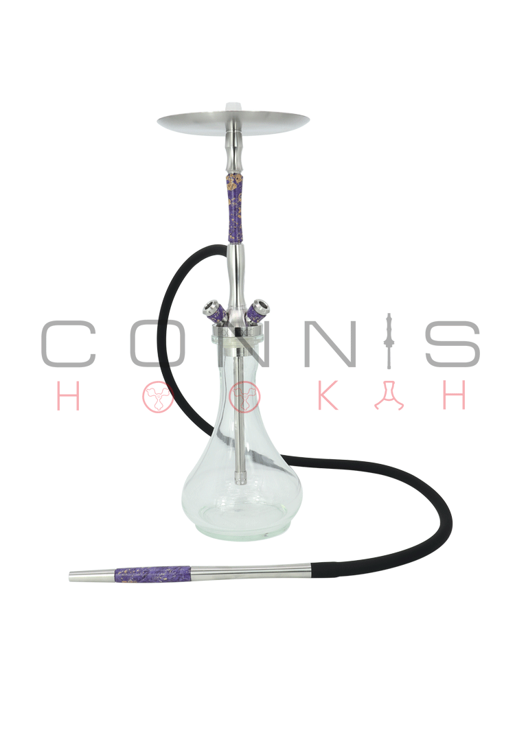 Union Fibonacci Hookah - Stabilized Wood Purple (Optional Extras Multiple Choice Available)