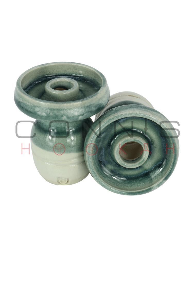 Urb Pilz Phunnel Bowl - Green over White