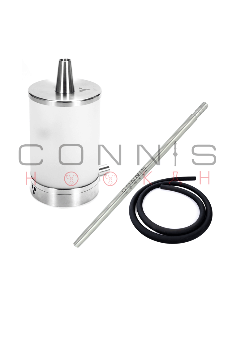 Aeon Vyro One V2 Hookah – Frozen Ghost with Silicone Hose & Stainless Steel Connis Hookah Mouth Piece