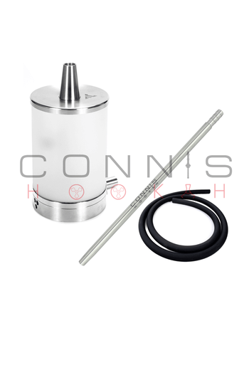 Aeon Vyro One V2 Hookah – Frozen Ghost with Silicone Hose & Stainless Steel Connis Hookah Mouth Piece