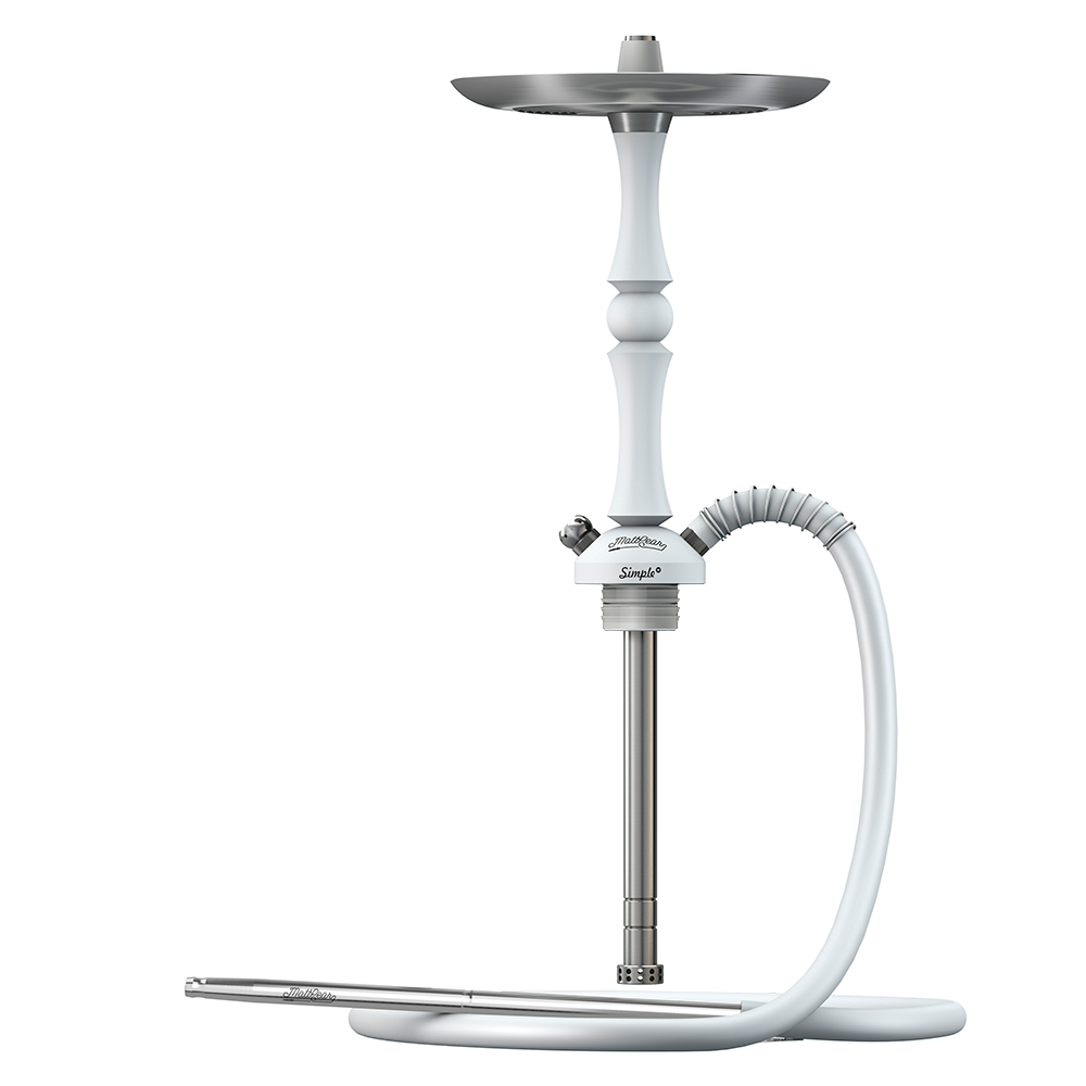 MattPear Simple M Ball Hookah - White (Optional Extras Multiple Choice Available)