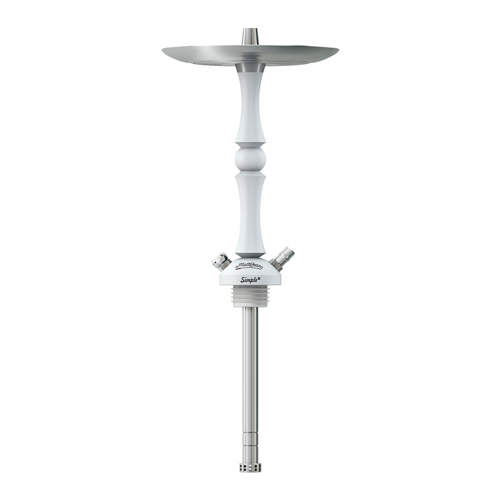 MattPear Simple M Ball Hookah - White (Optional Extras Multiple Choice Available)