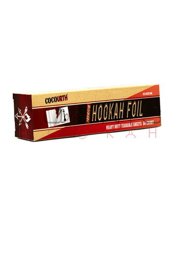 CocoUrth Super Heavy Duty Foil Roll - 1 Pack Hookah / Shisha Foil - 50 Sheets -  40 Micron Extra Thick