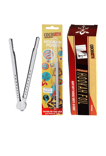 CocoUrth Accessory Bundle 2: Foil, Tongs & Metal Poker