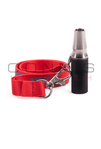 DSH Hygiene Stainless Steel Mouth Tip – With DSH Lanyard (Red)