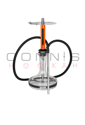 Geometry Techno Hookah - Orange (Optional Extras Multiple Choice Available)