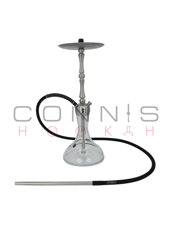 MattPear Classic M Ball Hookah - Full Stainless Steel with Threaded Clear Cone Base (Optional Extras Multiple Choice Available)