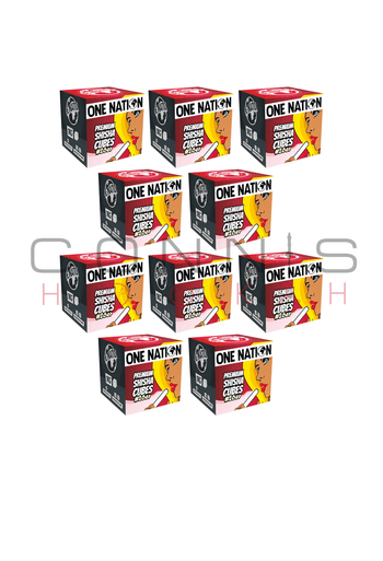One Nation - 10KG CUBES Boxes 26mm² Premium Coconut Charcoal